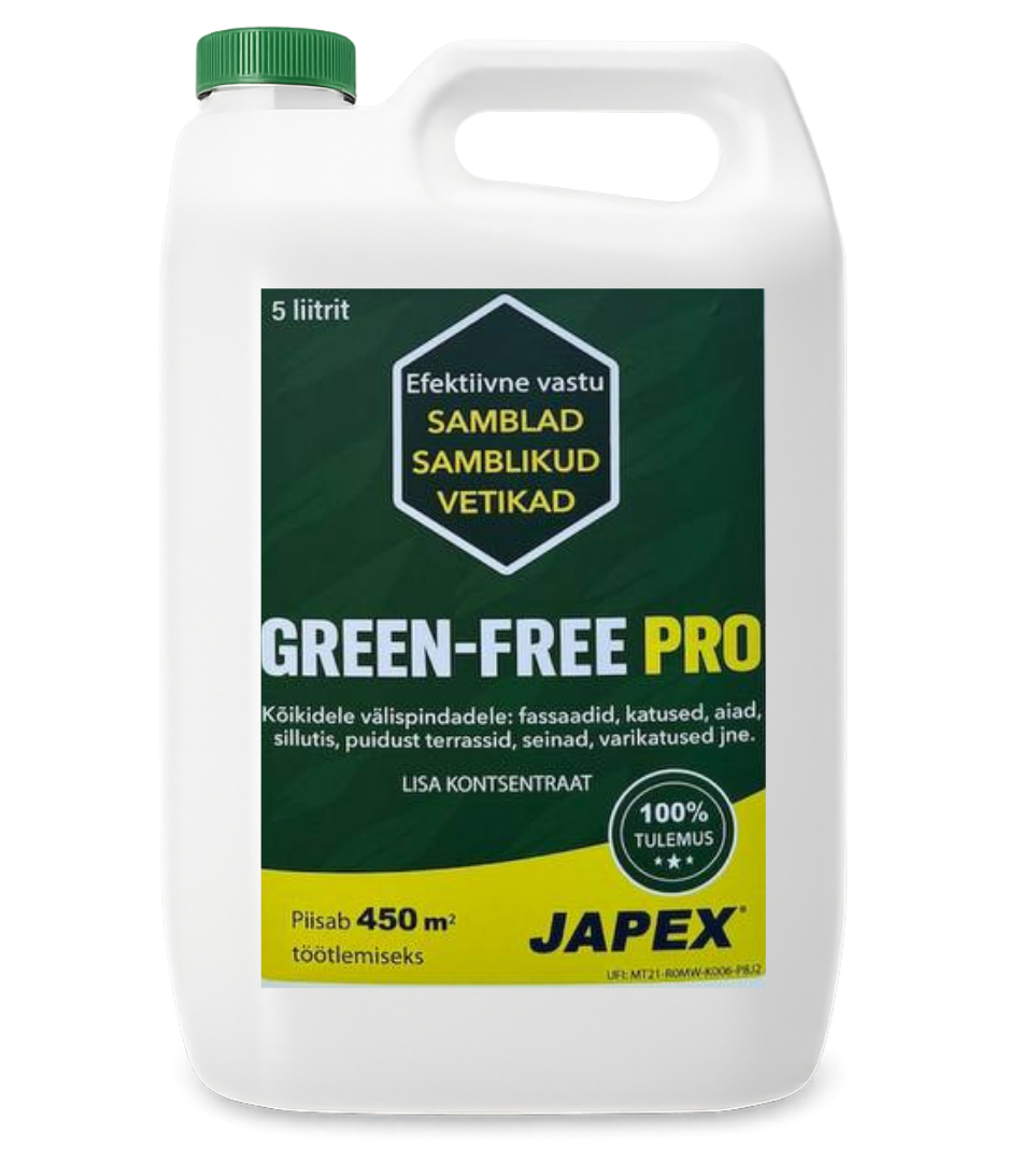 GREEN-FREE PRO® 5L kontsentraat (ca. 450 m2 töötlemiseks)